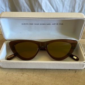 Chimi Cat-eye gold-lenses sunglasses